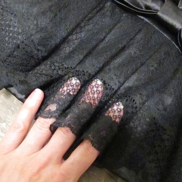 Strapless Empire Waist BodyCon Little Black Dress - Picture 7 of 8